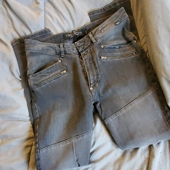 Nikitadenim Mens Black & Charcoal Gray Jeans - Picture 2 of 9